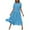 Sky Blue, variant on WRKEKC Summer Casual Dresses for Women, Womens Plus Size T-Shirt Dresses, Women's Summer Solid Color Casual Short Sleeve Crewneck Casual Flowy Maxi Beach Sundress