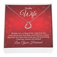 thumbnail image 1 of To My Wife All That I Am Delicate Heart Necklace, 1 of 7