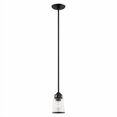 thumbnail image 2 of Livex Lighting 40021-04 1 Light Black Mini Pendant, 2 of 4