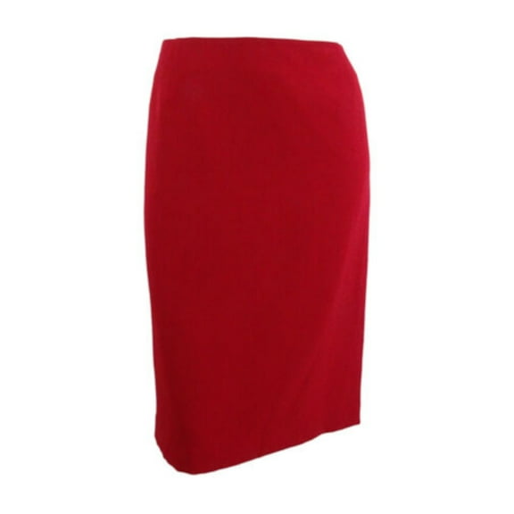 KASPER Womens Red Midi Pencil Skirt Size: 10