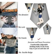 5 Piece No Buckle Elastic Waist Belt Set, Adjustable Waist Belts for Jeans and Pants, TIKA