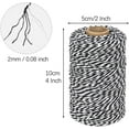 thumbnail image 4 of Black and White Twine, 100M Cotton Bakers Twine, Great for Baking, Butchery, Crafts, Gift Wrapping, Holiday Decorating, 4 of 6