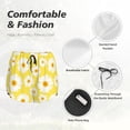 thumbnail image 4 of Bixox Women's Daisies Flowers pattern 2 in 1 Running Shorts - Lightweight Athletic Workout Gym Yoga Shorts Liner with Pockets - Small, 4 of 7