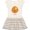 Natural with Stripes, variant on Inktastic Cute Kawaii Pancake Girls Toddler Dress