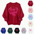 thumbnail image 6 of HCNTES Women's Spring Valentine Long Sleeve Crew Neck Love Heart Graphic Pullover Casual Comfortable Fashion Sweatshirt for Girls(L253-Pink,M), 6 of 9