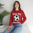 thumbnail image 7 of Womens Adult Soccer Game Day Crewneck Sweatshirt, Soccer Mom Game Day Top, 7 of 7