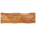 thumbnail image 2 of vidaXL Live Edge Bench 110 cm Solid Acacia Wood and Steel, 2 of 5