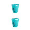 thumbnail image 4 of Matsuzay Cubo de basura Papelera Suministros para el hogar Multicolor Tamaño compacto Larga duración Ahorro de espacio Accesorios para el Azul 2piezas, 4 of 6