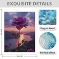 thumbnail image 3 of Diamond Art Kit for Adults, Sunset Rose Over Serene Lake Diamond Painting for Adults Beginners, DIY Diamond Art Painting Kits, 5D Diamond Painting Crafts for Home Decor 12x16 Frameless, 3 of 7