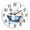 SIXL- 1, variant on Kurmntregon Bathroom Wall Clock Bathtub Hot Tub Wooden Animal Toilet Silent Non Ticking Battery Operated Wood Clock For Bedroom Bathroom Living Room Office School Kitchen Round 10"