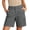 Dark Gray, variant on Womens Cargo Bermuda Shorts High Waisted Ripstop Button Shorts Outdoors Hiking with Pockets Brown XXL