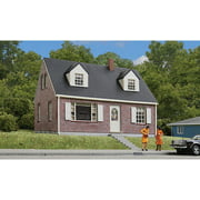 walthers cornerstone ho scale building/structure kit brick cape cod house