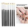 thumbnail image 4 of 8Pcs Nail Art Pen Brush Set Flower Drawing Painting Petal Gradient Pen Manicure Tool, 4 of 8
