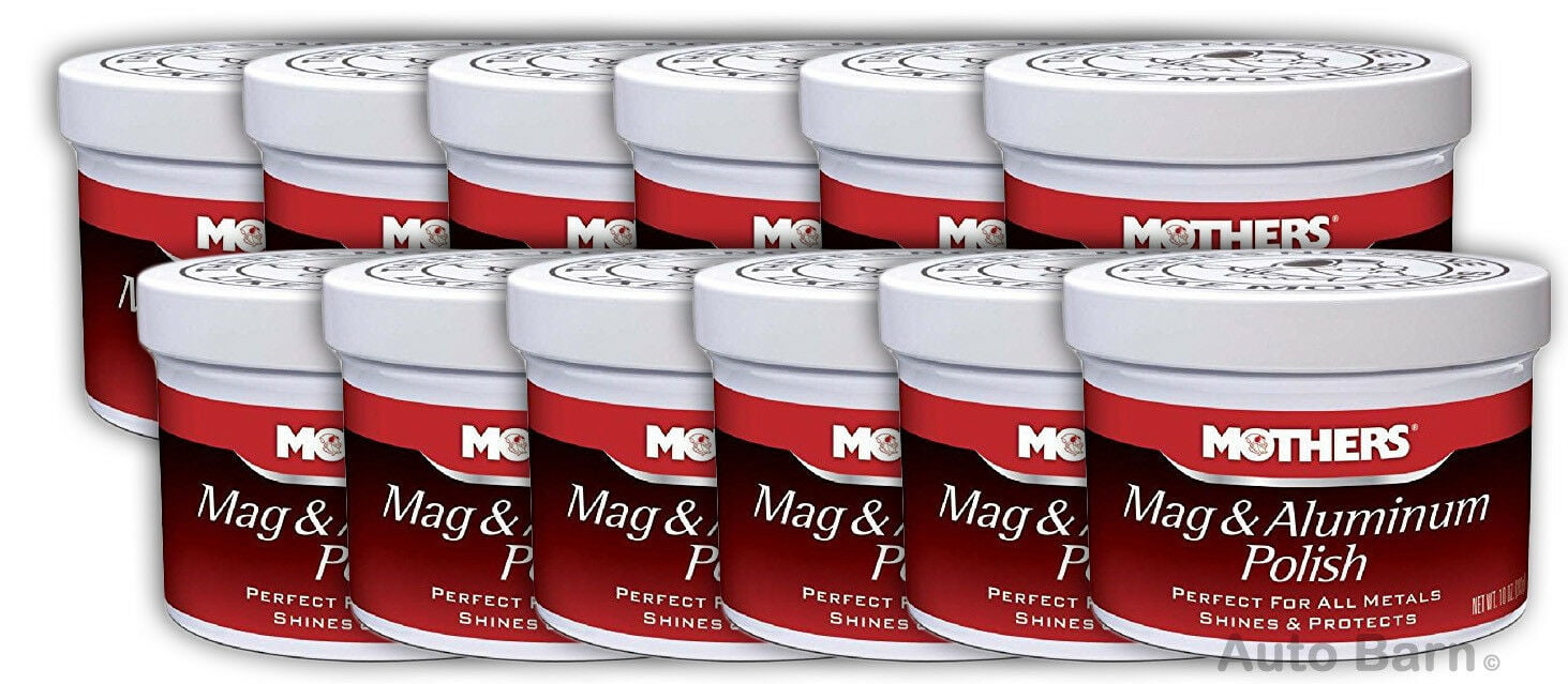 Mothers 0510112 Mag & Aluminum Polish 10 oz., (Pack of 12)