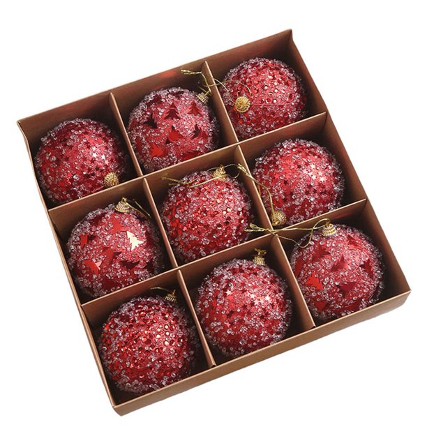 SGACAI Juego de adornos de bolas para árbol de Navidad, adornos para árbol de Navidad irrompibles, adornos colgantes para Navidad en interiores