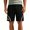Black, variant on Men's Drippy Shorts Summer Striped Wide Track Shorts with Pockets Workout Sport Casual Gym Streetwear