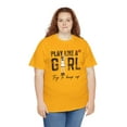 thumbnail image 5 of Play like Girl try to keep up for Clark 22 Basketball fan Unisex Cotton Tee, 5 of 8