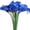 Blue*12, variant on White Calla Lily Artificial Flower, 13.7In Realistic Pu Lily for Wedding Bridal Shower, Home Decor Blessing Bouquet Centerpiece Table Arrangement, A Calla Lily Artificial Flower