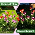 thumbnail image 2 of Tikeitoo Solar Tulip Lights Outdoor Flower Garden Lights with Bendable Stems - IP65 Waterproof 800mAh for 12H Lighting - Auto On/Off Garden Decor - Gifts for Mom, 2 of 9
