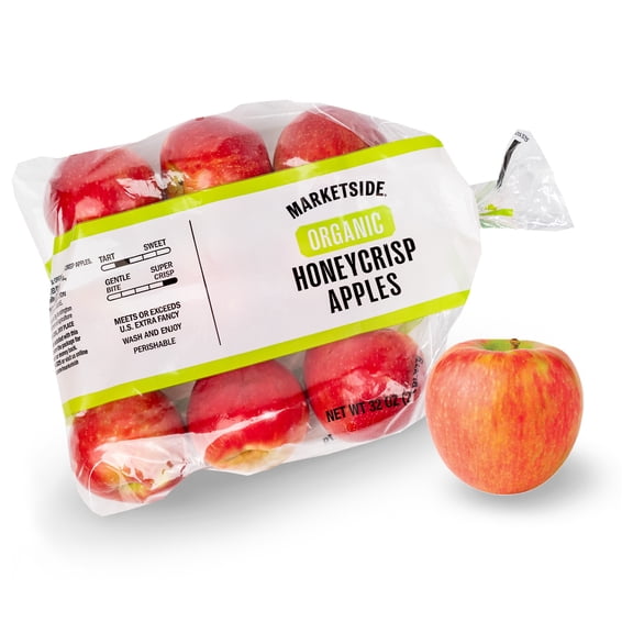 Fresh Organic Honeycrisp Apples, 2 lb Pouch