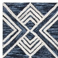 thumbnail image 2 of SAFAVIEH Micro-Loop Floral Diamond Trellis Wool Area Rug, Navy/Ivory, 5' x 5' Square, 2 of 4