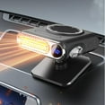 thumbnail image 5 of 12V/24V Portable Car Heater, With Digital Thermostat, Portable Heater, 150W Rapid Defrost Demister For Windshield & Cabin Winter Warmth Fast Heating Fan, 5 of 9