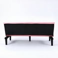 thumbnail image 6 of Modern Pink PVC 67-inch Multi-functional Sofa Bed with Foldable Design, 6 of 19