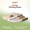 thumbnail image 3 of KIDKII 6 Piece Set Mirror Soft Play Foam Climbing Sensory Blocks Toddler Toy, Beige, 3 of 9
