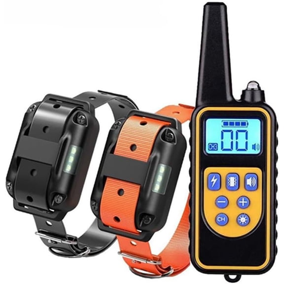 Dog Training Collar with Remote for 2 Dogs, Rechargeable Waterproof Shock Collar with Beep/Vibration/Shock Modes, Anti-Bark Collar for Small Medium Large Dogs