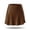 *Brown, variant on ClodeEU Womens High Waist Satin A-Line Skirt,Elegant Silky Satin Mini Skirt with Lace Trim Beige,Womens Plus XL