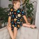 thumbnail image 4 of Fotbe Planets In Deep Space Pijama Estampada de 2 Piezas para Niños – Ropa de Dormir de Manga Corta Cómoda para Niños y Niñas, Camiseta y Shorts de Algodón-Large, 4 of 6