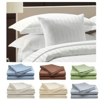 400 Thread Count Cotton Sheets, 4 Piece Full Sheet Set for Full Size Bed, 15" Deep Pocket