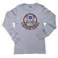 thumbnail image 1 of Taiwan Baseball Classic - World Vintage with Flag Girl's Long Sleeve Grey T-Shirt, 1 of 2