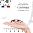 thumbnail image 2 of Camila Paris CP2972 French Hair Barrette Clip for Girls, Small Handmade Kiss Red, Strong Hold Grip Hair Clips for Women, No Slip and Durable Styling Girls Hair Accessories, Made in France, 2 of 16