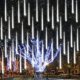 thumbnail image 1 of Luces tipo lluvia Meteor Shower iBayCon, 20 tubos, 640 LED, 40 cm, 1 of 7