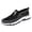 Black, variant on Men's Loafers Black Vintage Square-Toe Mens Walking Shoes Soft Sole Breathable Mens Casual Shoes, Orthopedic Mens Loafers