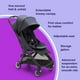 thumbnail image 4 of Bugaboo Butterfly - Cochecito ultracompacto plegable en 1 segundo - Ligero y compacto - Ideal para viajar - Azul tormenta, 4 of 5