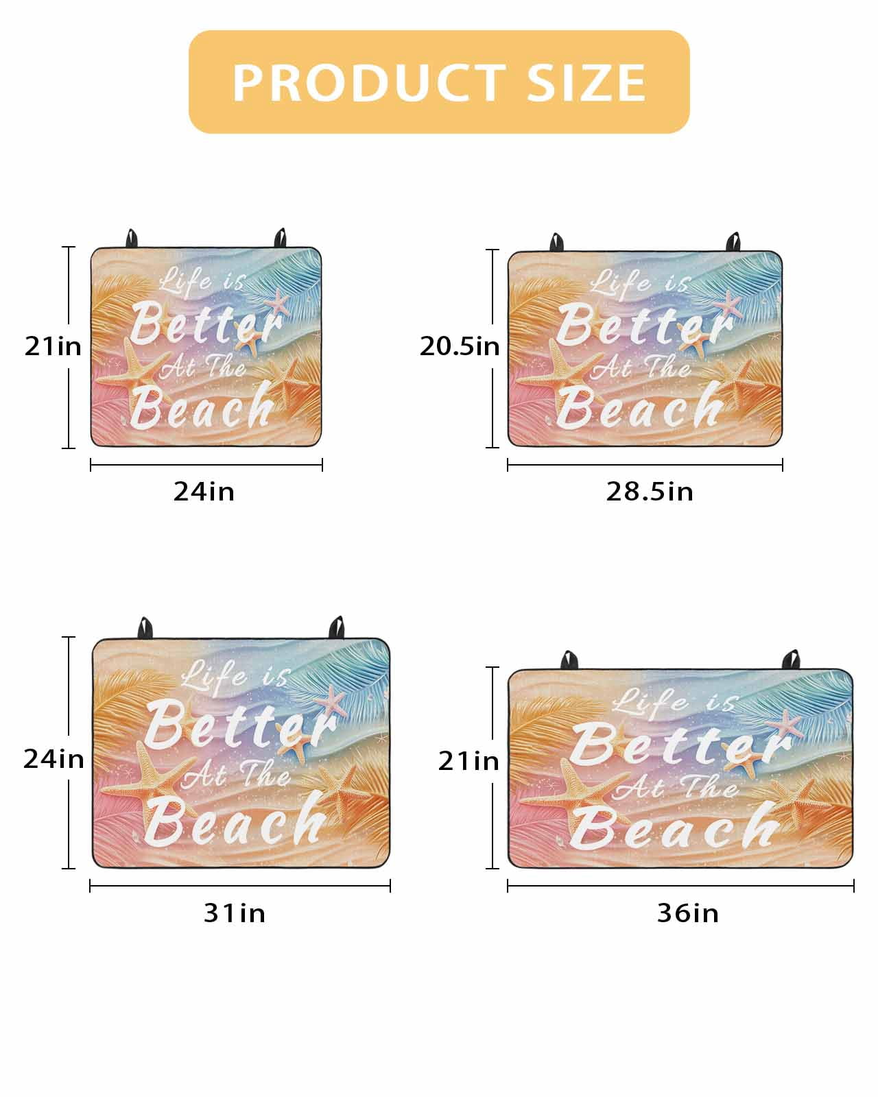 nqOlkjepod Large Induction Cooktop Protector Mat 36"x21", Beach Palm Leaves Stove Top Covers for Electric Stove, Summer Coastal Ocean Starfish Stove Burner Cover Mats, Glass Top Stove Cover
