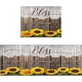 thumbnail image 1 of Sunflower Kitchen Rugs Non-Slip Kitchen Mat Set of 2 Washable Kitchen Rug Runner Rubber Backed Kitchen Floor Mats Sunflower Decor, 1 of 5