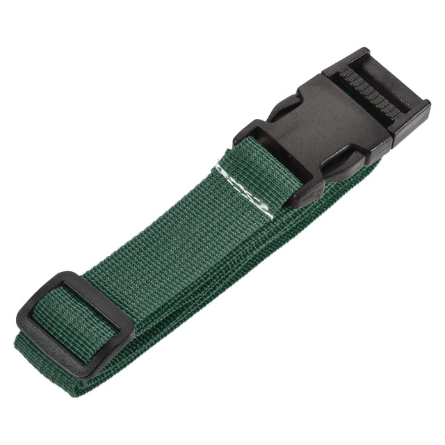 Unique Bargains 1m Length with Quick Release Buckle Luggage Straps, Light Green