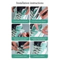 thumbnail image 4 of 2 Pair No Tie Elastic Flat Shoe laces Magnetic Buckle Replacements Tieless Shoelaces for Sneakers, 4 of 7