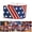 B Star Stripe Flag, variant on IUAMXWU 4th of July Patriotic Wooden Truck Decor, American Flag Vintage Pickup Truck Tabletop Ornament, Independence Day Rustic Home Desktop Decoration