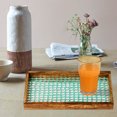 thumbnail image 3 of nu steel wooden Tray for Luxurious bath countertop, Holder for Hand Towel, Watch, Makeup Brush, Reading Glass, Perfume, Jewelry, Perfect For Kitchen Counters, Bathrooms, aqua blue, 3 of 6