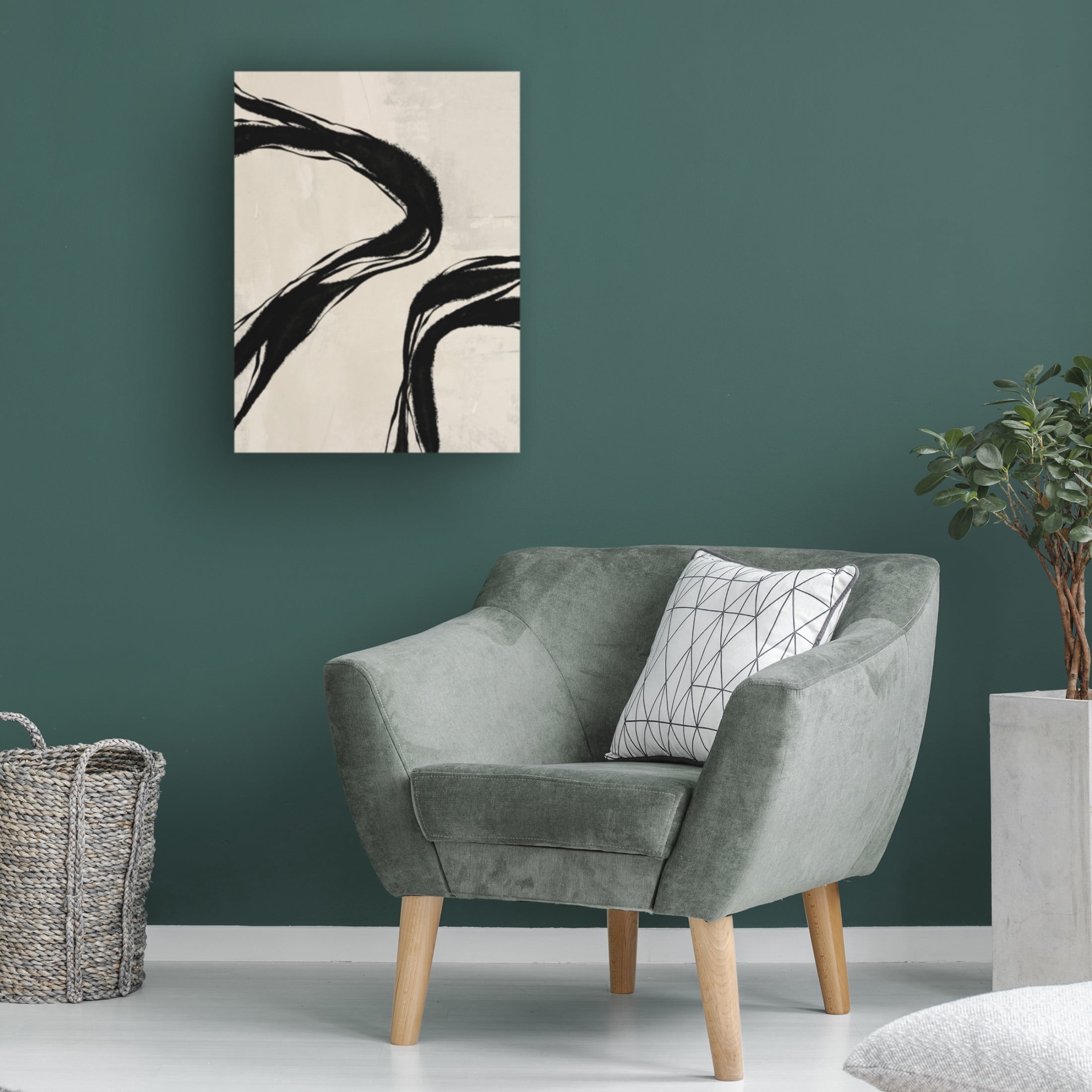 Canvas Wall Art - LivinLi 'Waves' Wall Art for Living Room, Bedroom, or Office Décor by Trademark Fine Art - 35 x 47 Inches