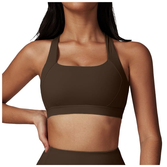 DAFEI Women's Crop Tank Tops with Built in Bra Workout Yoga Camisole Tops Basic Yoga Athletic Sleeveless Tank Top