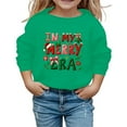 thumbnail image 2 of Otqutp Baby Boys Girls Christmas Lettter Print Sweater Long Sleeve Pullover Warm Knitted Sweatshirt Fall Winter Clothes 1-14 Years(Green,11-12 Years), 2 of 4