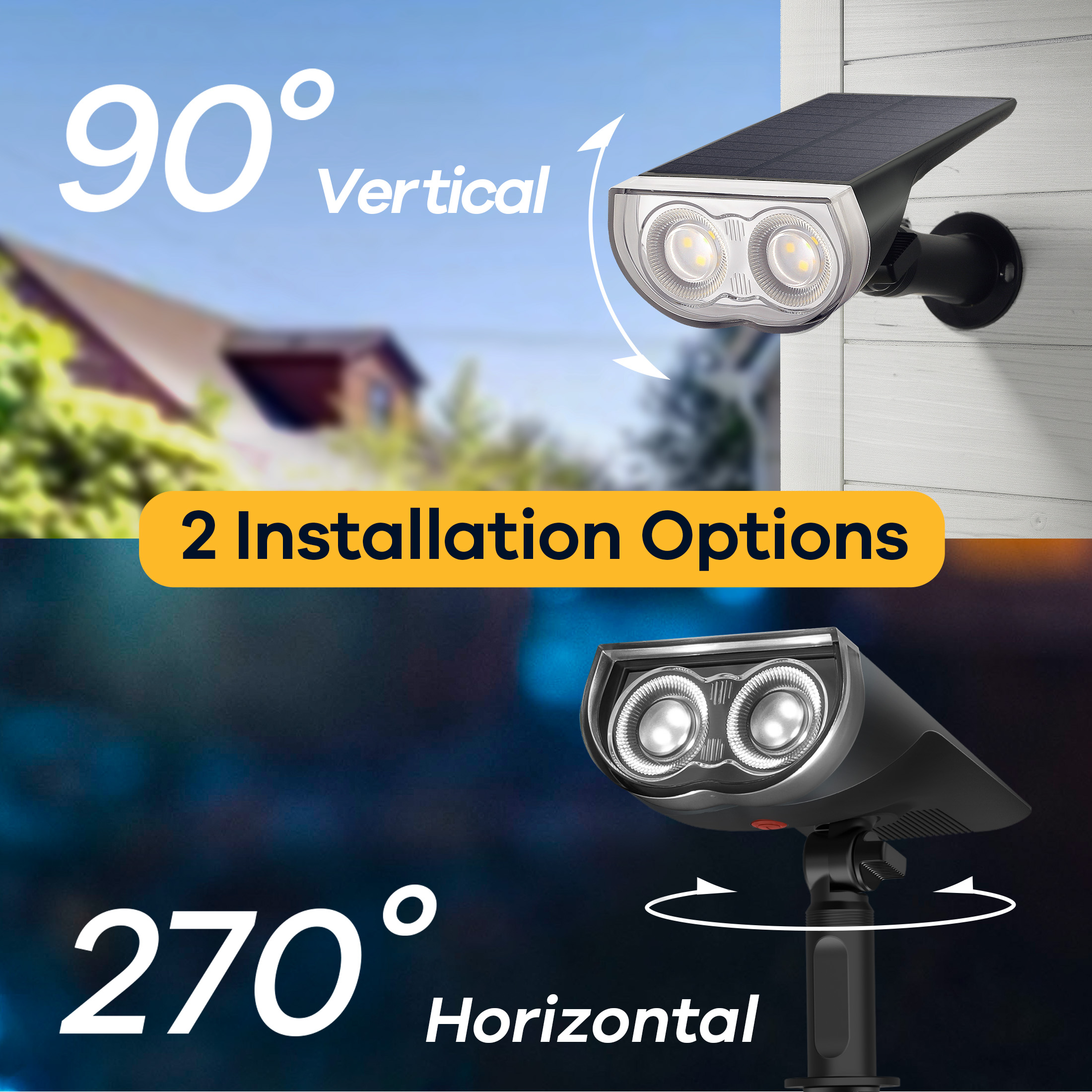 Linkind 2-Pack Solar Landscape Spotlights 350LM photo 3