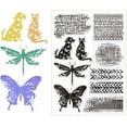 thumbnail image 2 of 1Sheet Splash Pattern Clear Silicone Stamps for Card Making DIY Scrapbooking Photo Album Decoration 4.3x6.3inch, 2 of 9