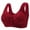 Red, variant on Ynynloco Daisy Bras for Older Women 2025 Front Closure Bra Cotton Bra Full Coverage Comfortable Bra No Underwire Plus Size Bra
