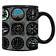 thumbnail image 1 of Taza de café Aviation Cockpit, panel de instrumentos, 350 ml, cerámica, 1 of 2